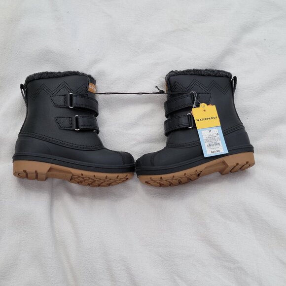 Cat & Jack Size 11 Black Toddler Winter Boots - Picture 11 of 14